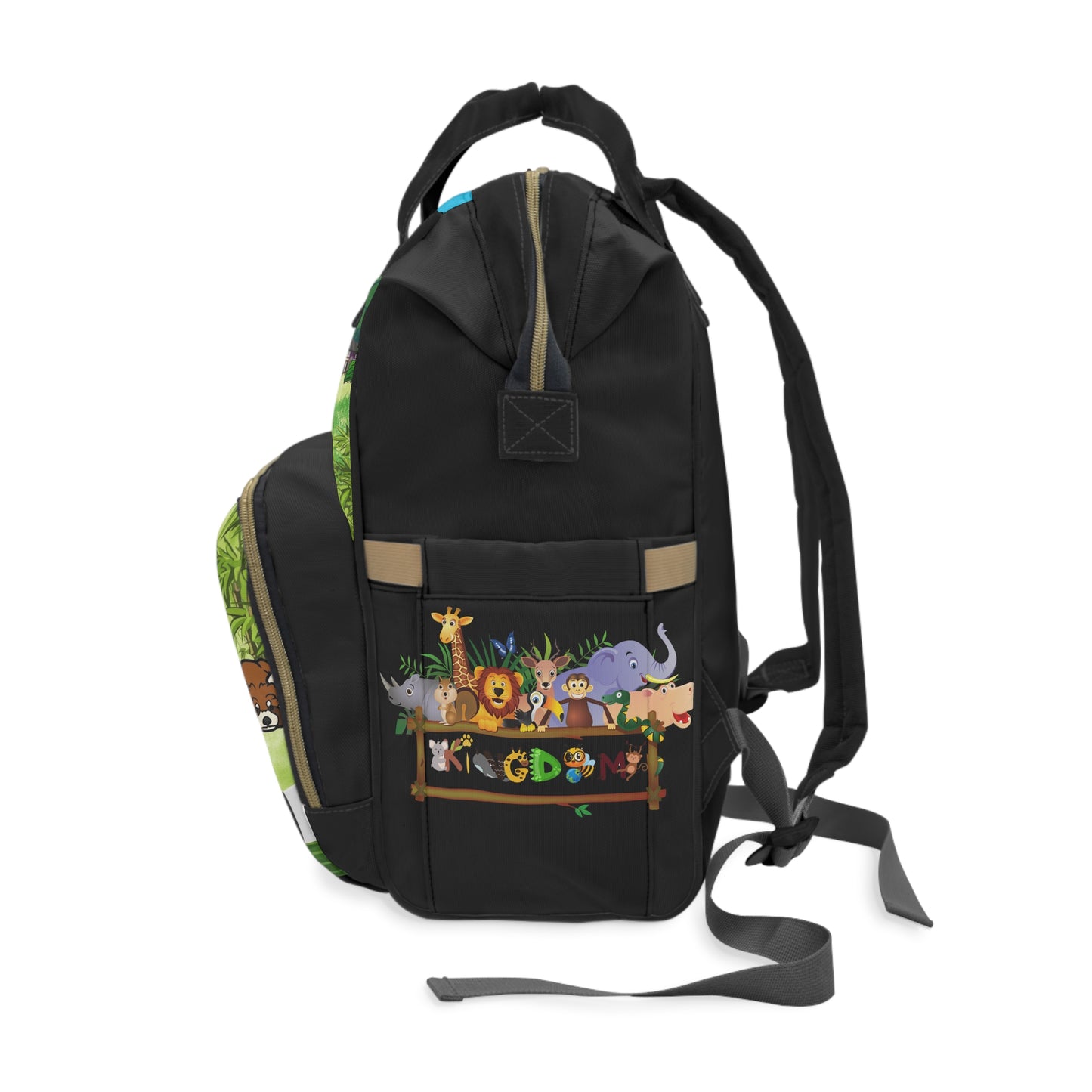Eco-Friendly Panda Design Diaper Backpack for Parents on the Go