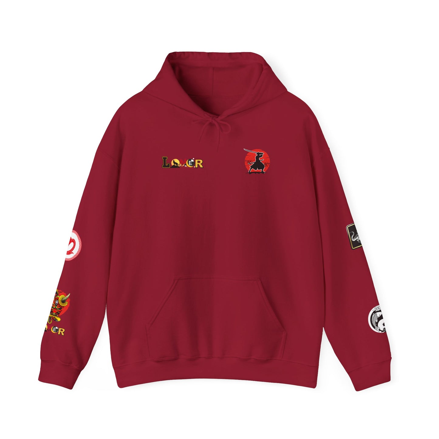 Dragon Ninja Themed Graphic Unisex Hoodie