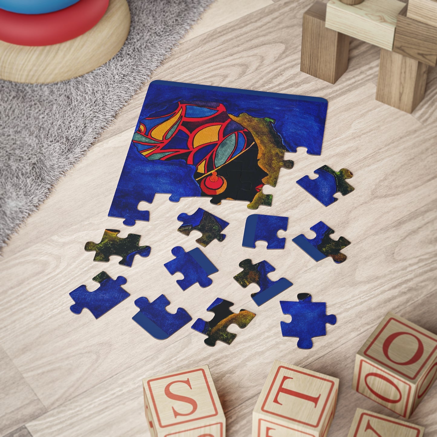 Kids' 30-Piece Africa Puzzle - Colorful Educational Fun