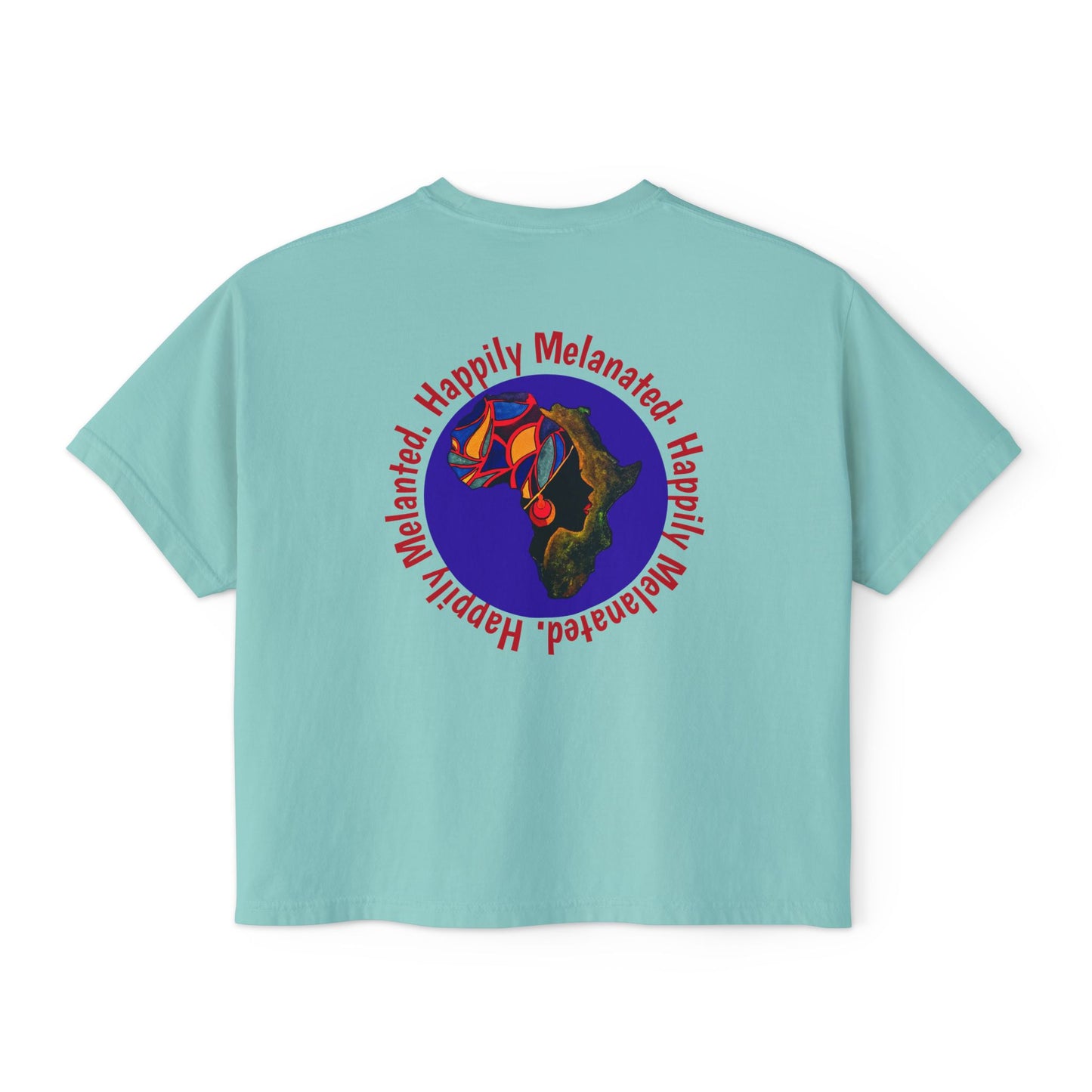 Women's Afrocentric Art Graphic Oversized Boxy T-shirt