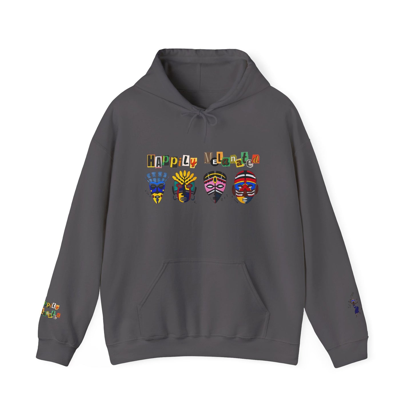 Ethnic Streetwear Unisex Heavy Blend, Hand-Drawn Tribal Music Art, Daily Wear