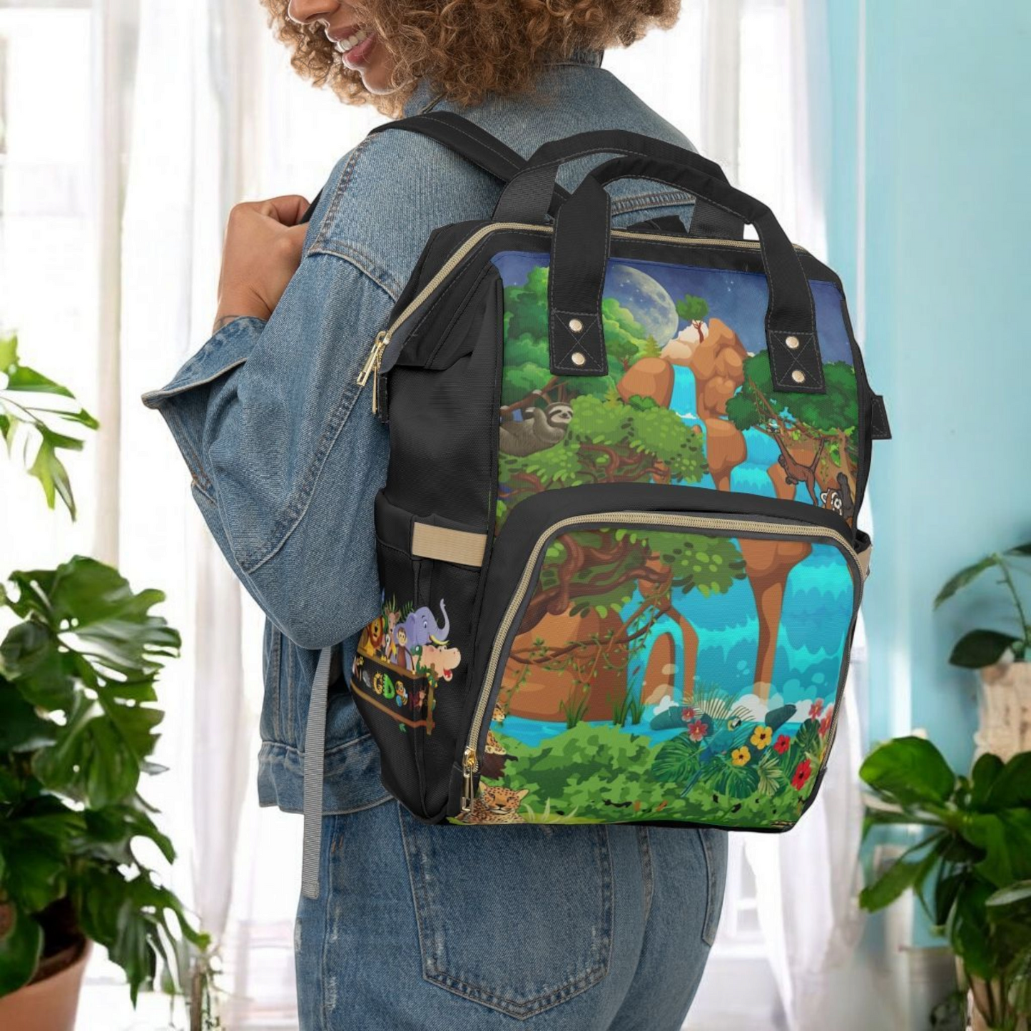 Adventurous Jungle Diaper Backpack for Parents