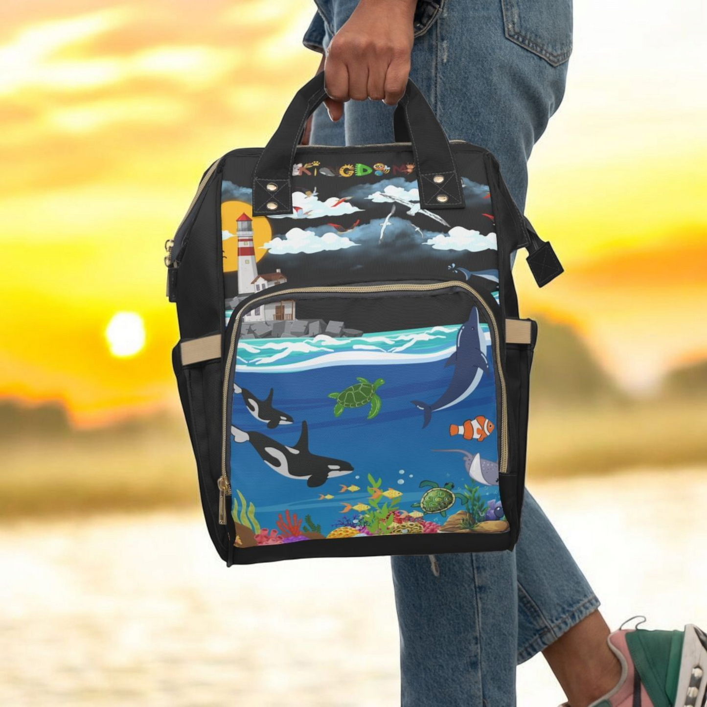 Ocean Adventure Multifunctional Diaper Backpack