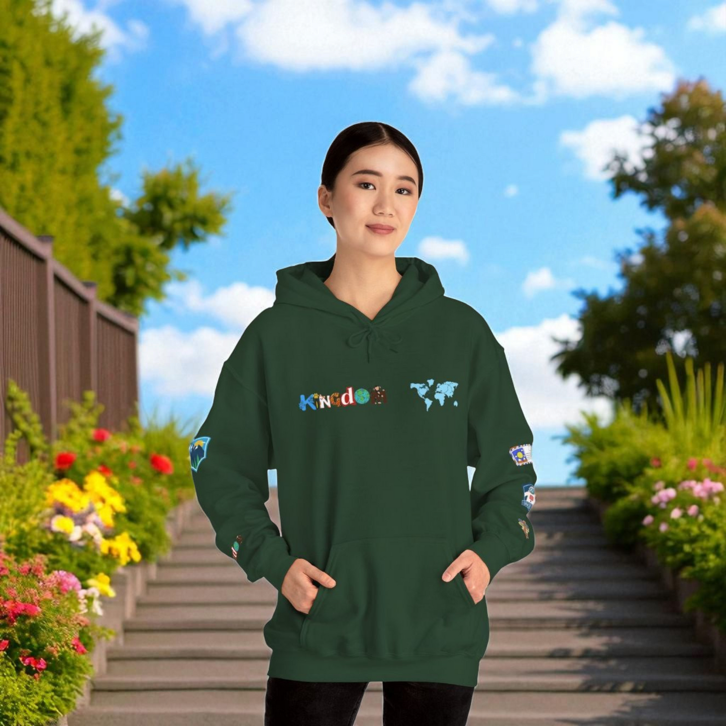 Vacation Theme Graphic Unisex Hoodie, Travel Enthusiast Sweatshirt