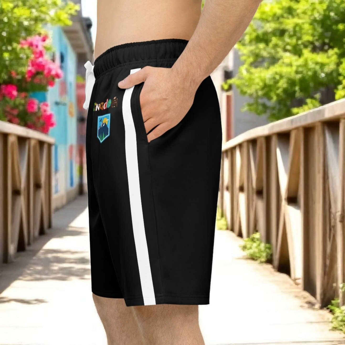 Unisex Adventure-Inspired Athletic Shorts, Casual Gym Wear, Perfect for Summer Activities