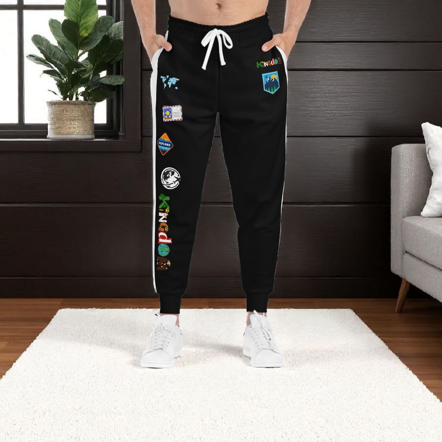 Unisex Travel-Inspired Athletic Joggers | Casual Fitness Pants, Workout Gear