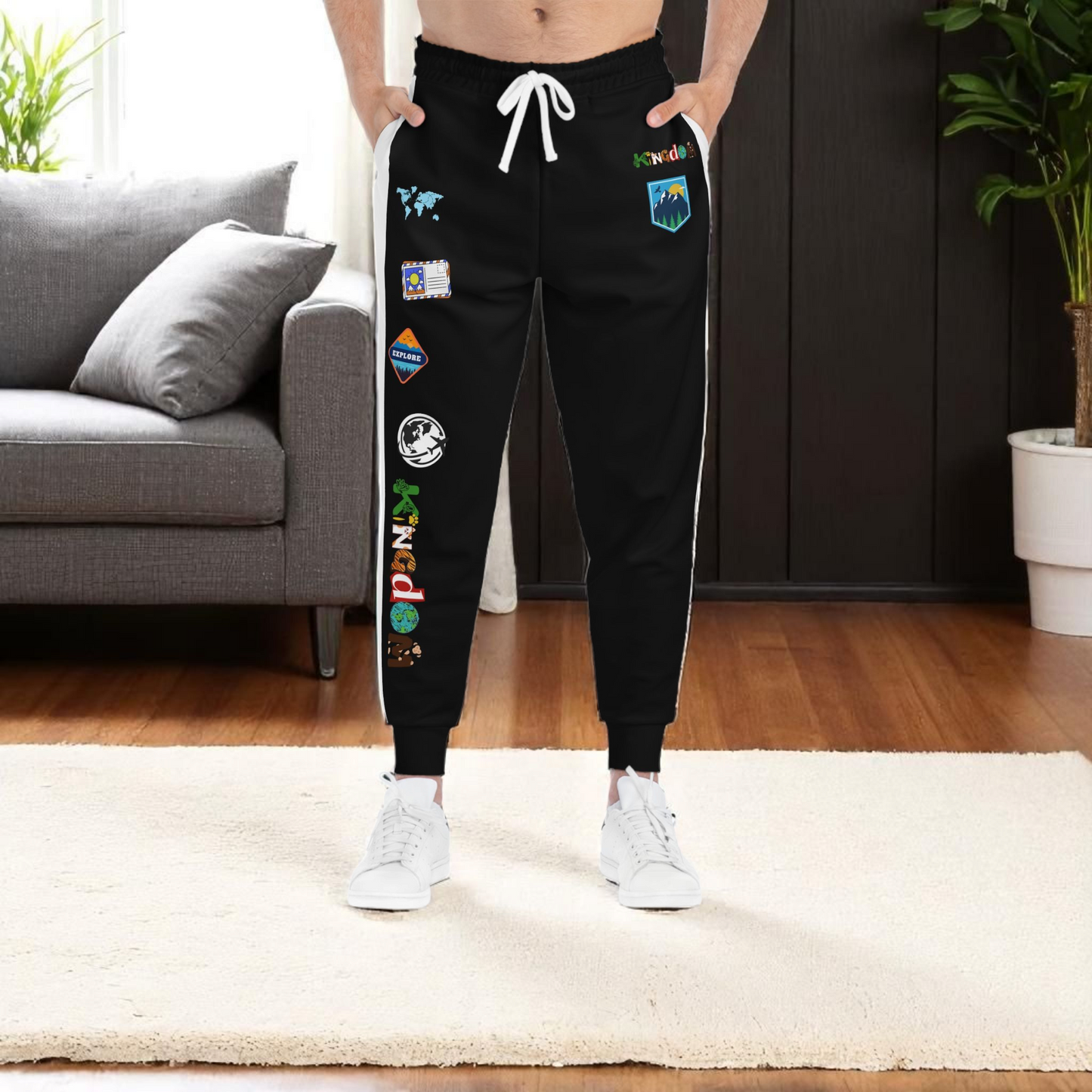 Unisex Travel-Inspired Athletic Joggers | Casual Fitness Pants, Workout Gear