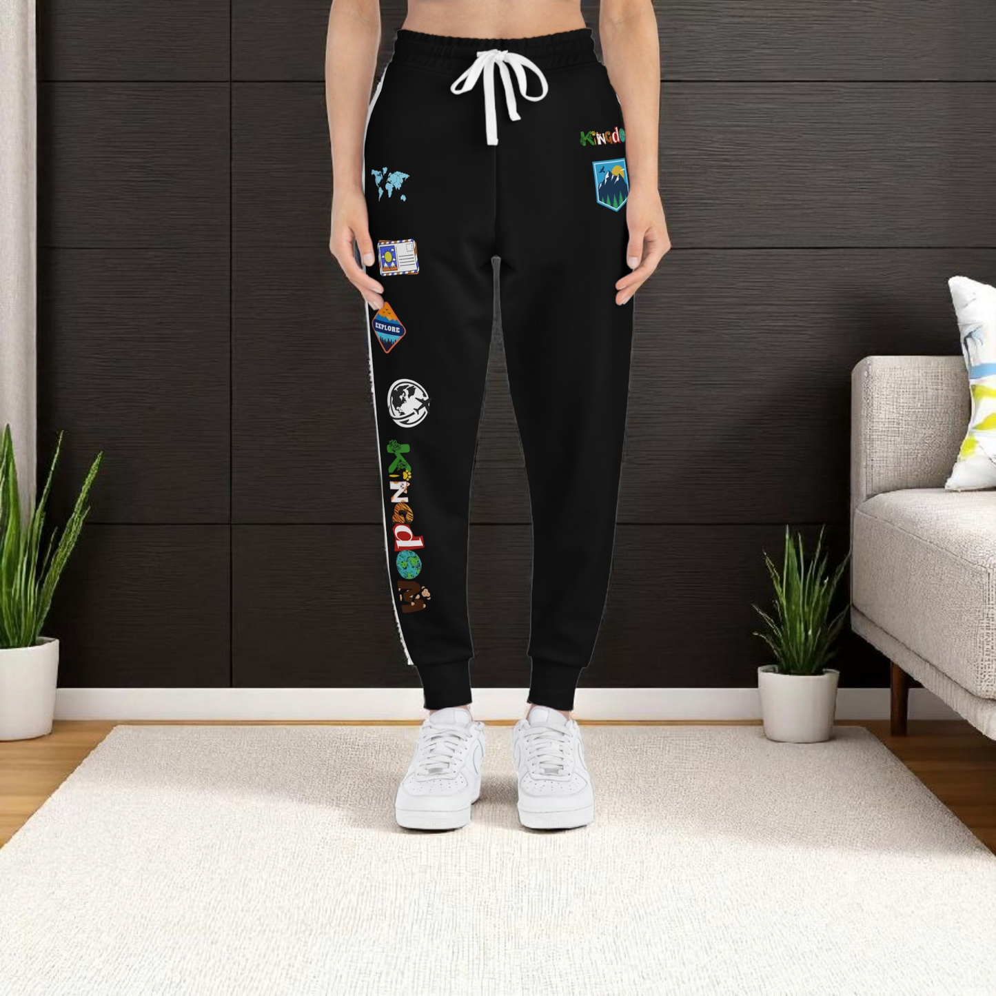 Unisex Travel-Inspired Athletic Joggers | Casual Fitness Pants, Workout Gear