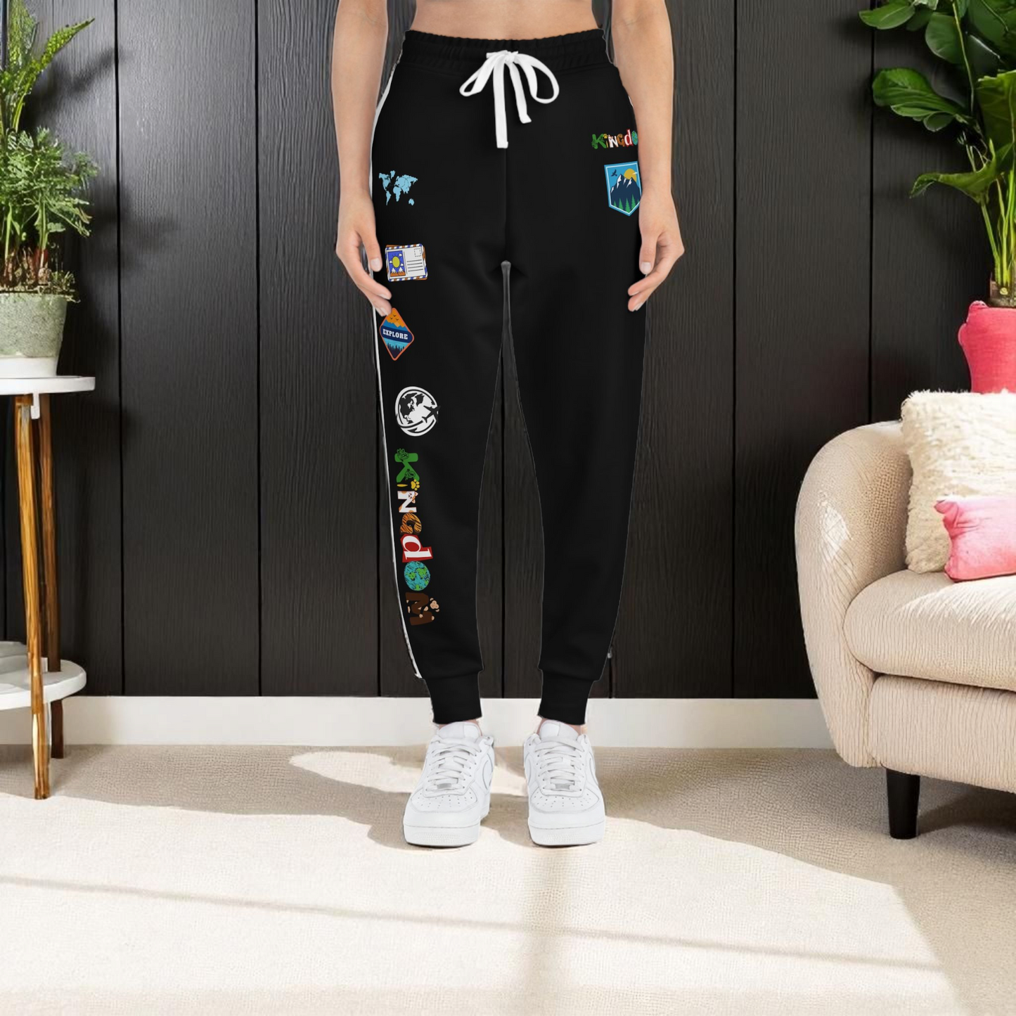Unisex Travel-Inspired Athletic Joggers | Casual Fitness Pants, Workout Gear