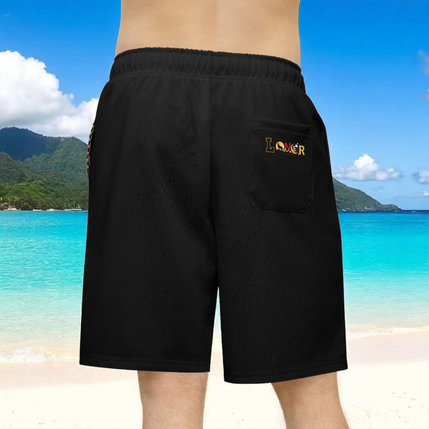 Vibrant Unisex Athletic Shorts for Summer Fun, Dragon Print Gym Shorts, Casual Long Shorts
