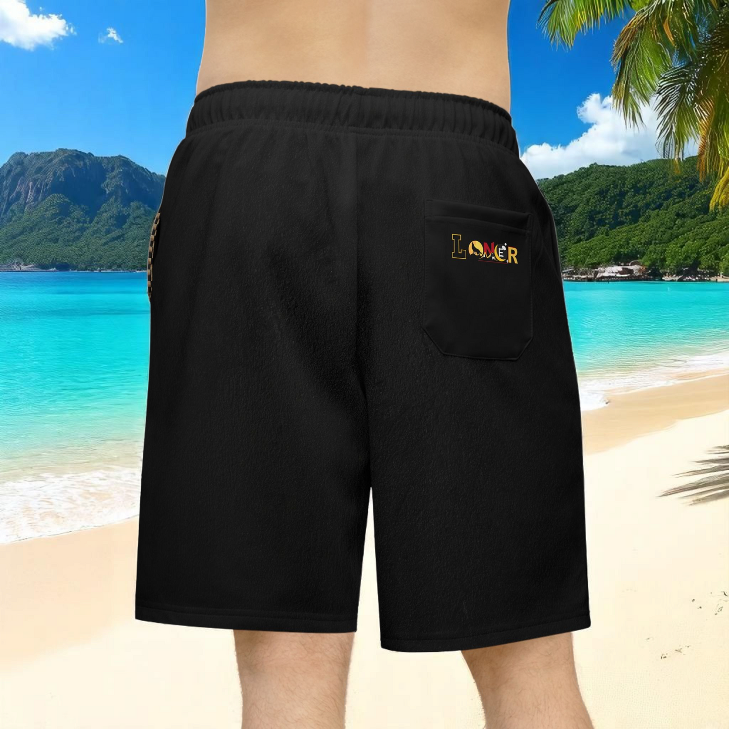 Vibrant Unisex Athletic Shorts for Summer Fun, Dragon Print Gym Shorts, Casual Long Shorts