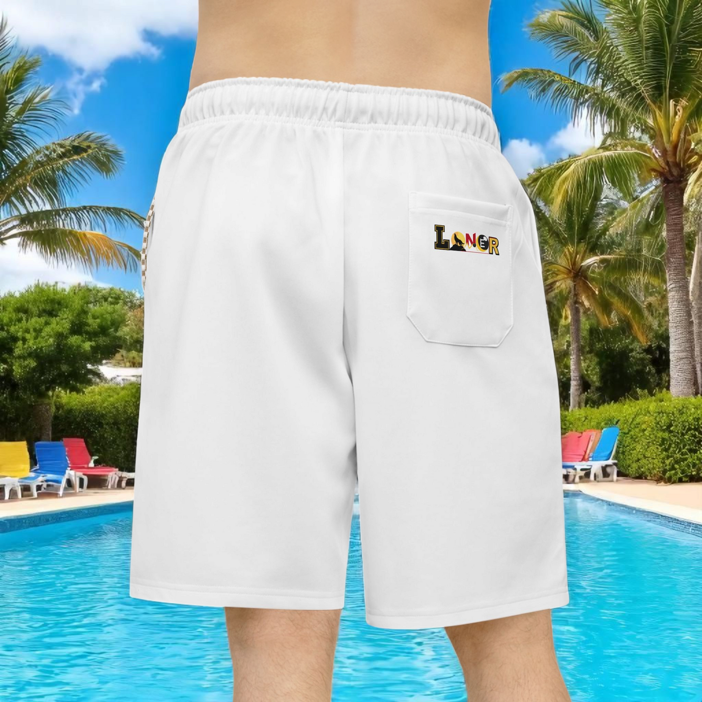 Unisex Athletic Shorts for Summer Fun, Dragon Print Gym Shorts, Casual Long Shorts