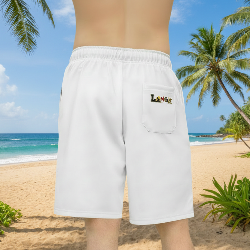 Unisex Athletic Shorts for Summer Fun, Dragon Print Gym Shorts, Casual Long Shorts