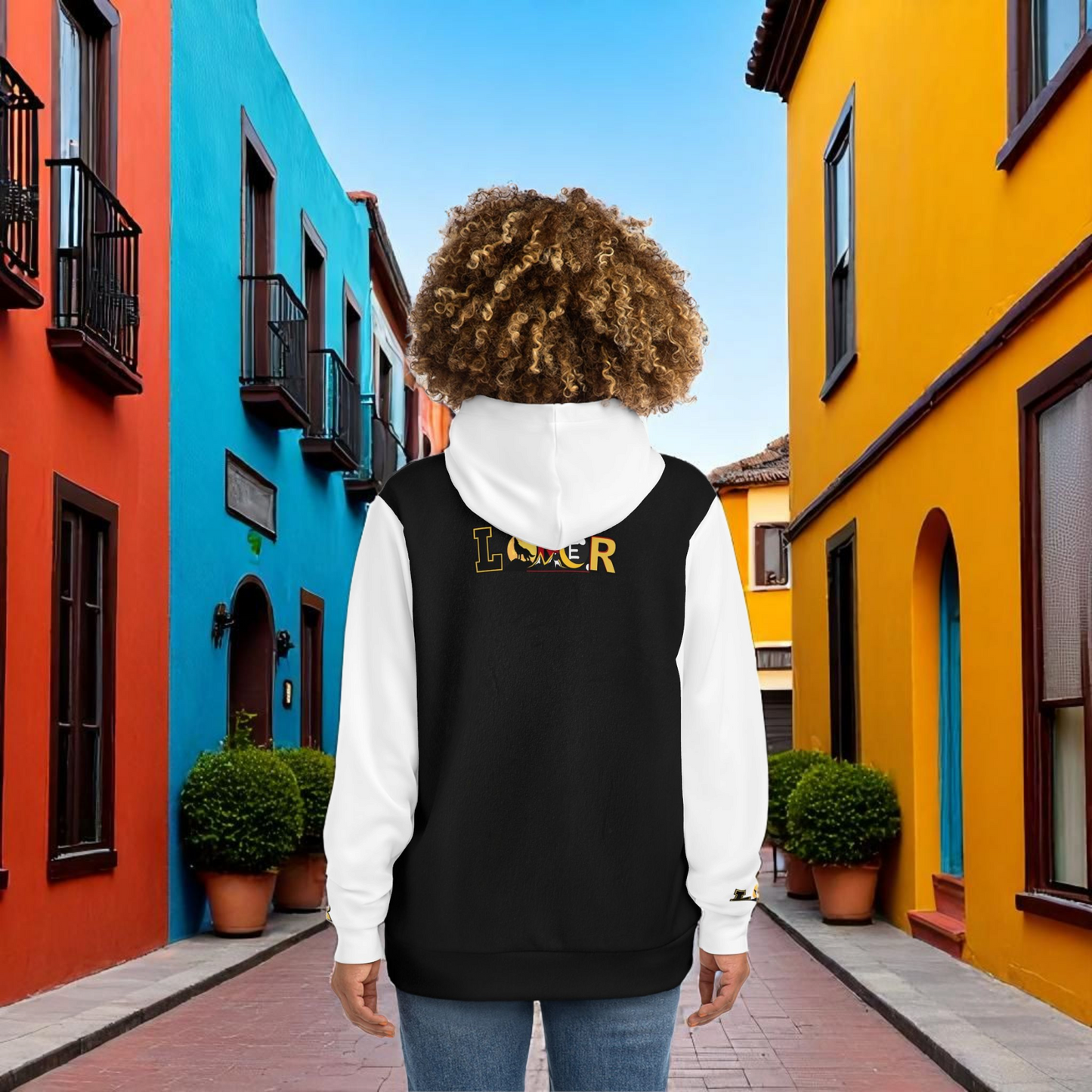 Stylish Dragon Hoodie, Unique Fashion Sweatshirt, AOP Design, Trendy Streetwear