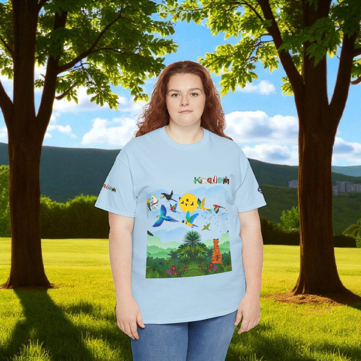 Tropical Birds Unisex Tee, Jungle Animals Graphic Shirt, Nature Inspired T-Shirt