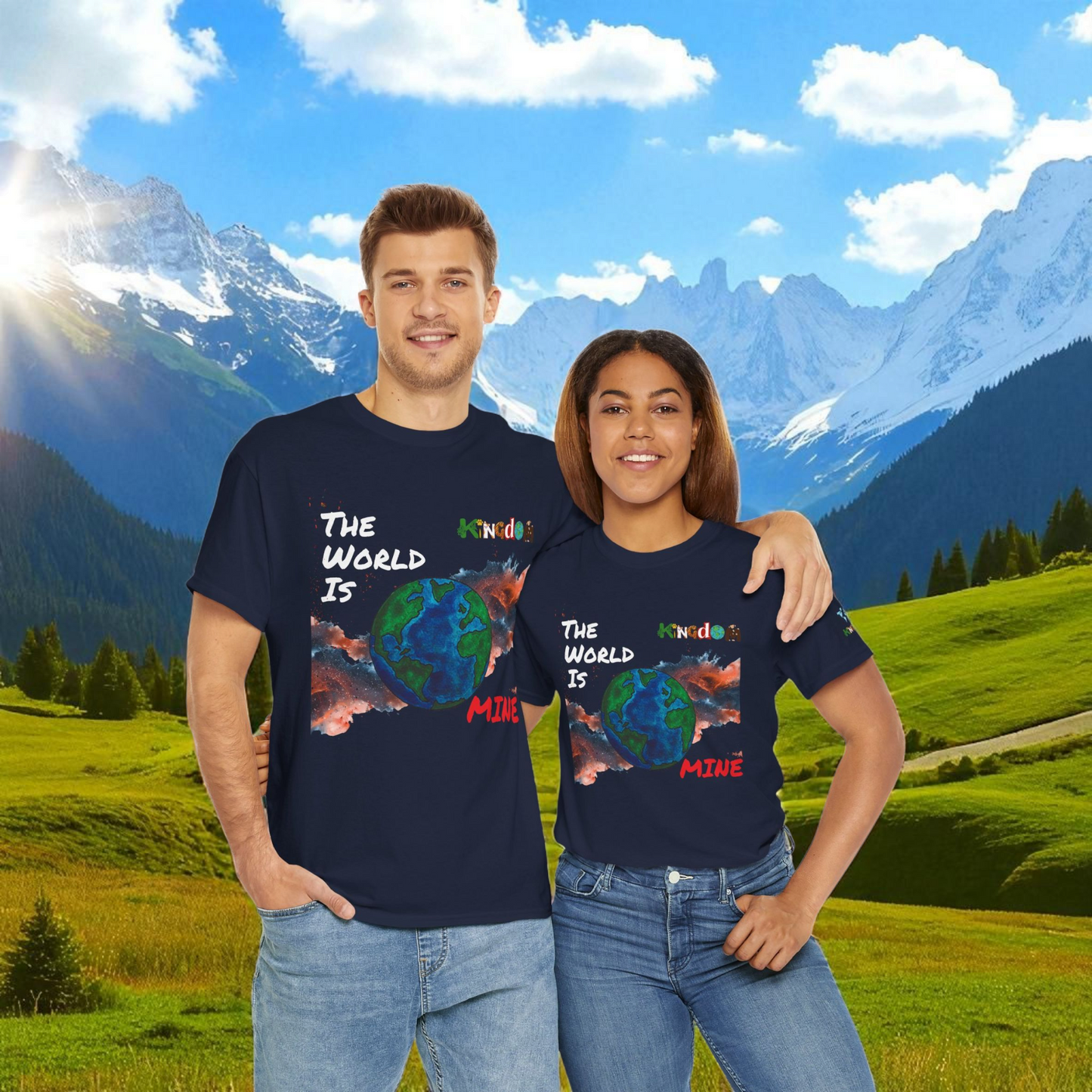 Galaxy Graphic Unisex Tee - Handcrafted Space Shirt, Cosmic Universe Top