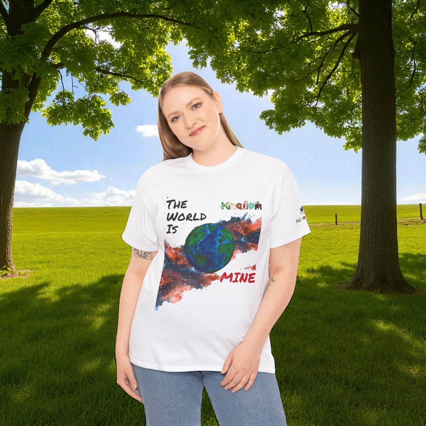 Galaxy Graphic Unisex Tee - Handcrafted Space Shirt, Cosmic Universe Top, Nebula Design Cotton Tee