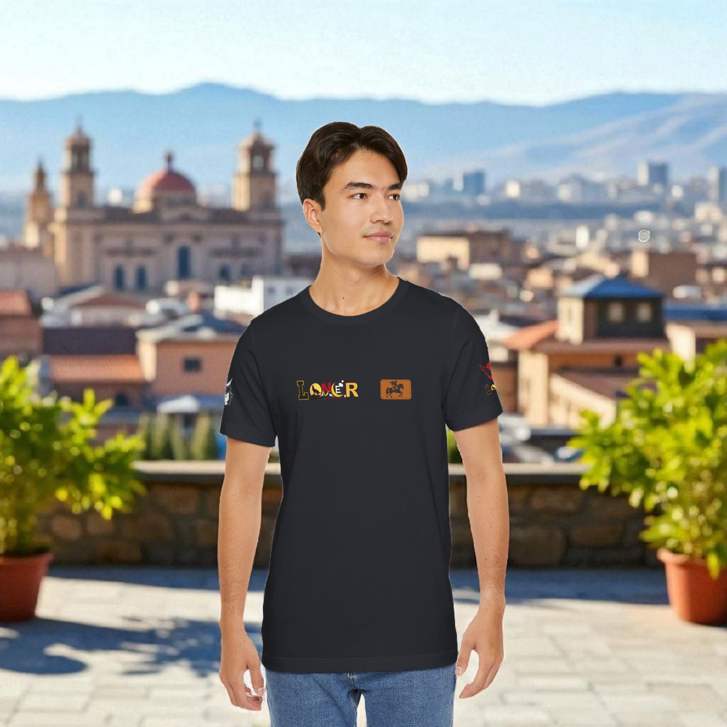 Dragon Graphic Tee, Loner Themed Unisex Shirt, Dragon Art T-Shirt, Mythical Creature Top