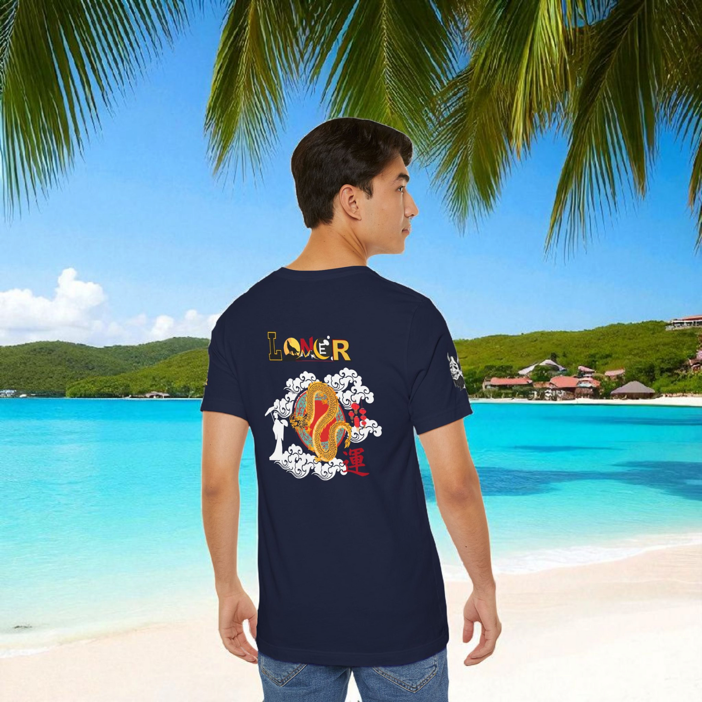 Dragon Graphic Tee, Loner Themed Unisex Shirt, Dragon Art T-Shirt, Mythical Creature Top