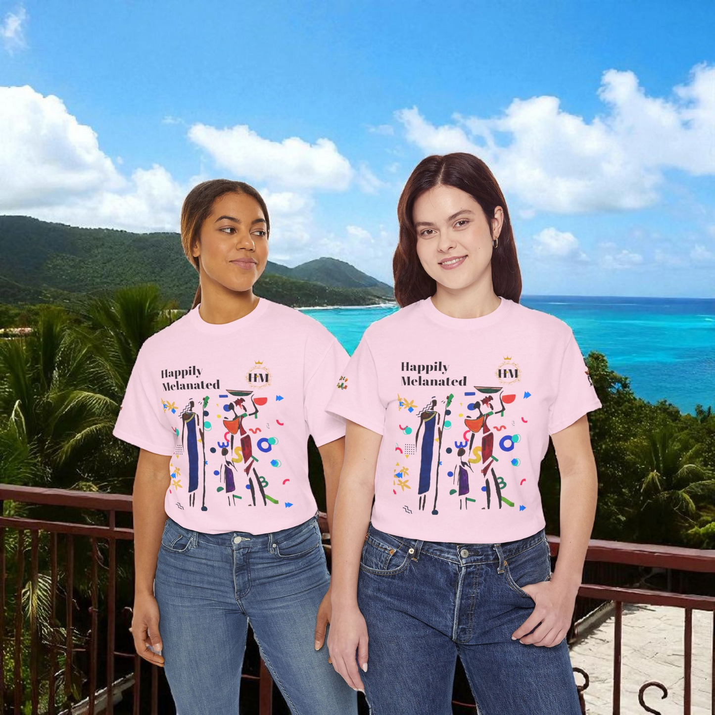 Ethnic Family Doodle Unisex Tee, Handcrafted Tshirt, Unique Family Shirt, Cultural Graphic Teee