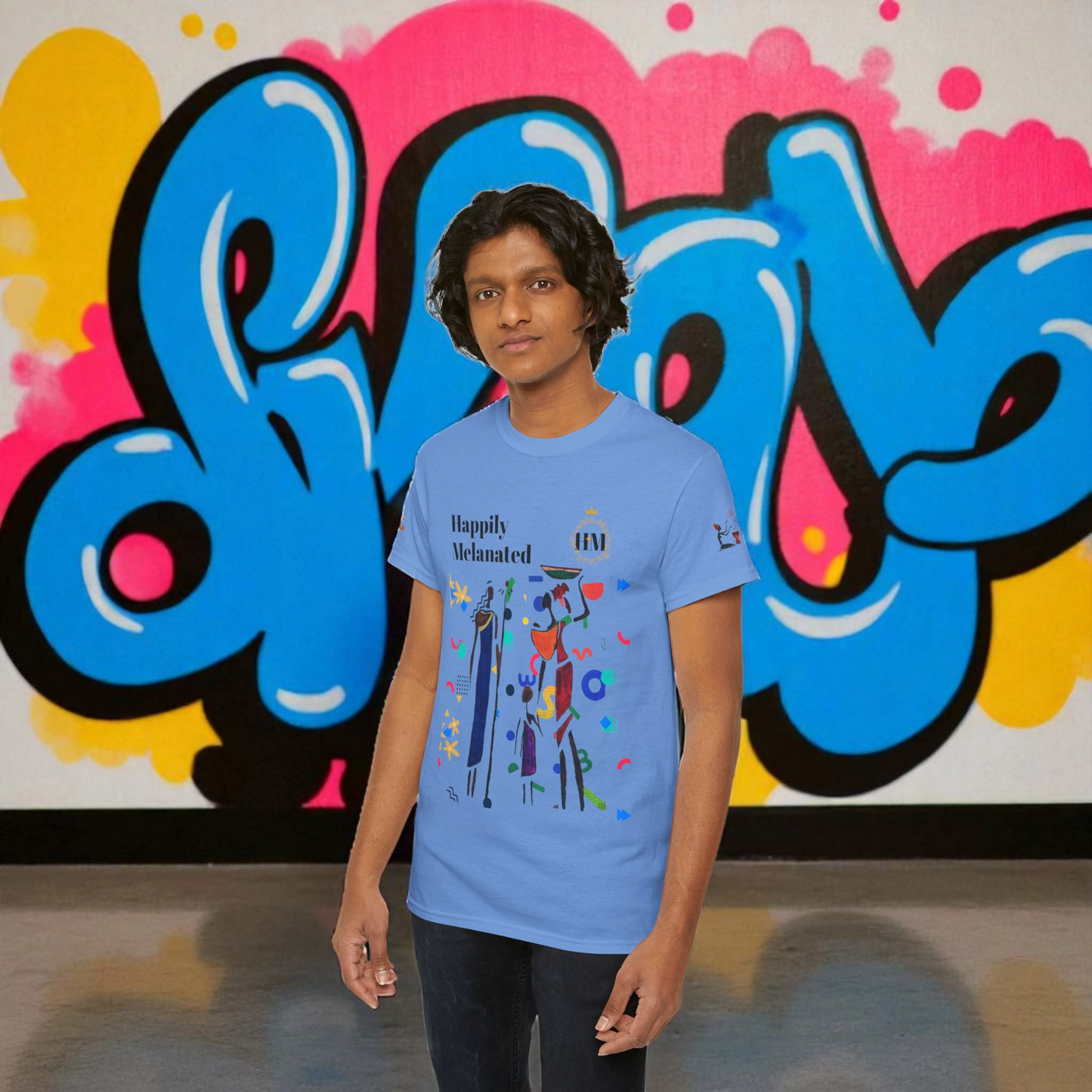 Ethnic Family Doodle Unisex Tee, Handcrafted Tshirt, Unique Family Shirt, Cultural Graphic Teee