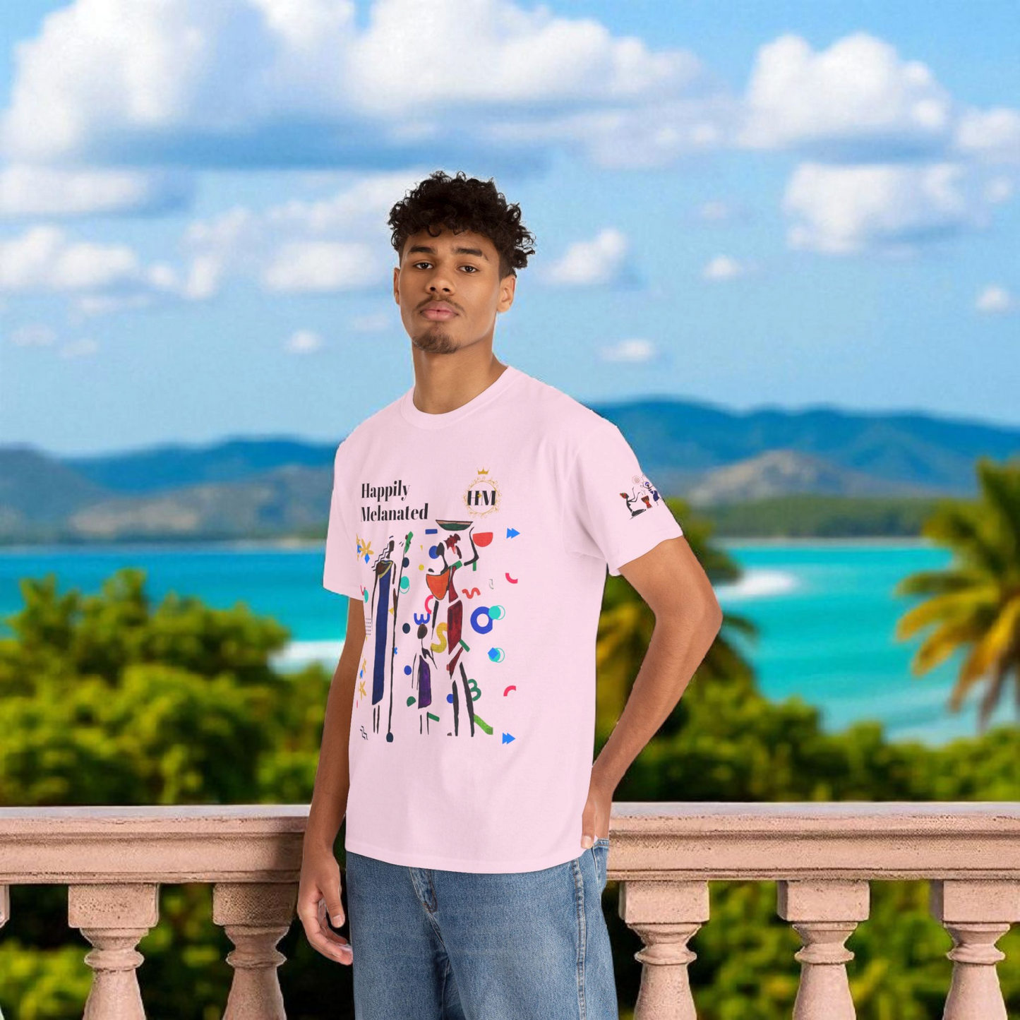 Ethnic Family Doodle Unisex Tee, Handcrafted Tshirt, Unique Family Shirt, Cultural Graphic Teee