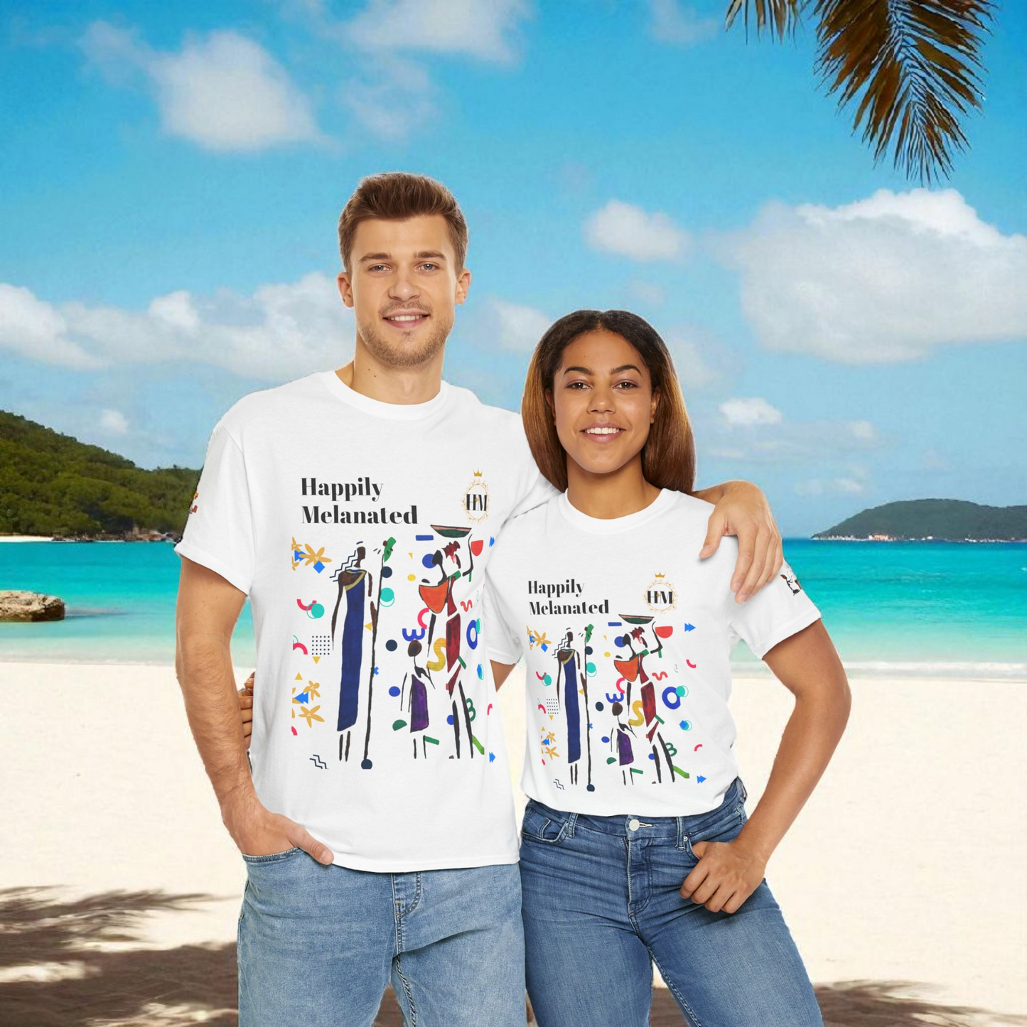 Ethnic Family Doodle Unisex Tee, Handcrafted Tshirt, Unique Family Shirt, Cultural Graphic Teee