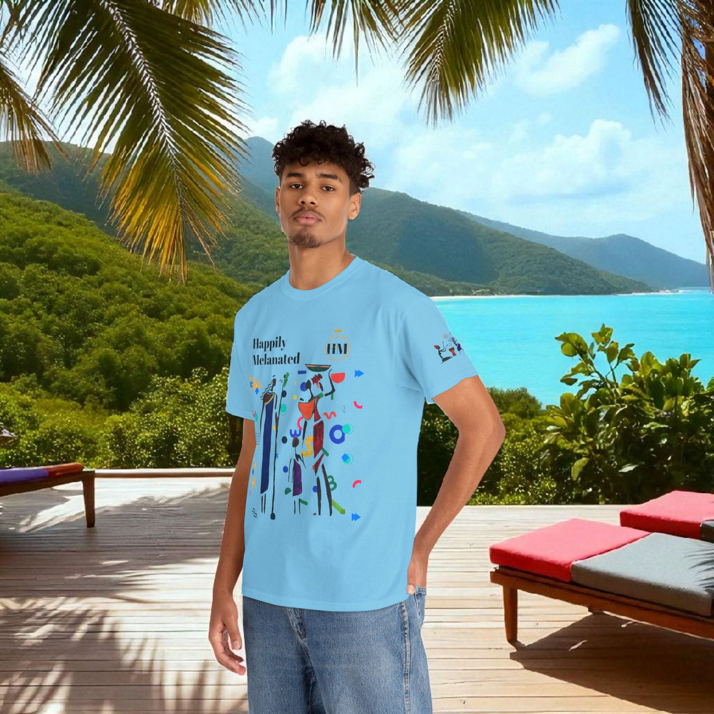 Ethnic Family Doodle Unisex Tee, Handcrafted Tshirt, Unique Family Shirt, Cultural Graphic Teee