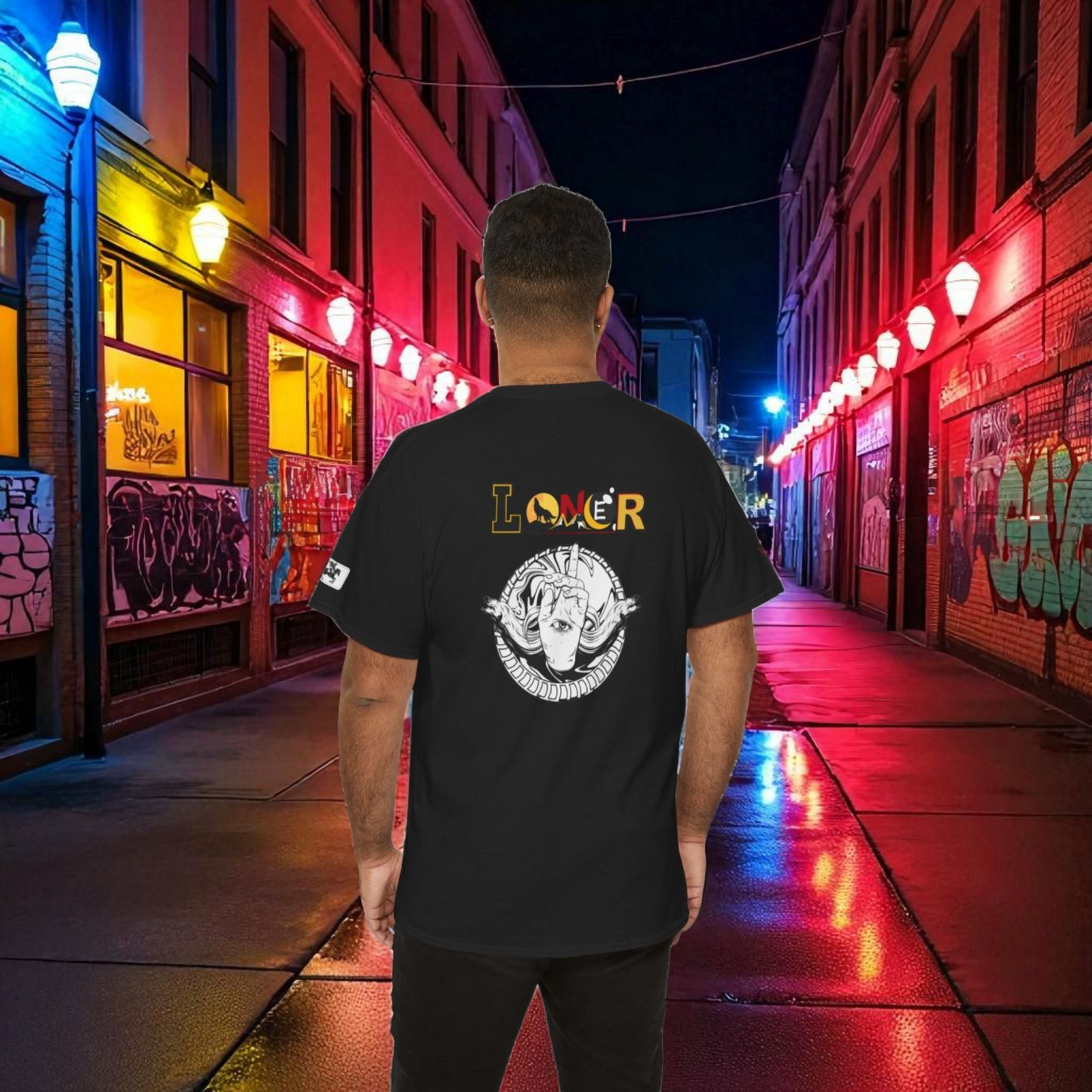 Loner Theme Unisex Tee, Unique Hand with Eye Graphic, Moray Eels Shirt, Eye-Catching T-Shirt, Graphic Tee for Introverts, Gift for Nature