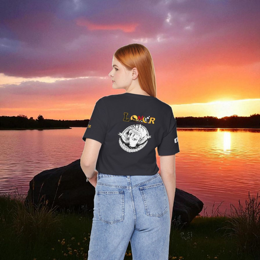 Loner Unisex Jersey Tee, Unique Hand with Eye Graphic, Moray Eels Shirt, Eye-Catching T-Shirt