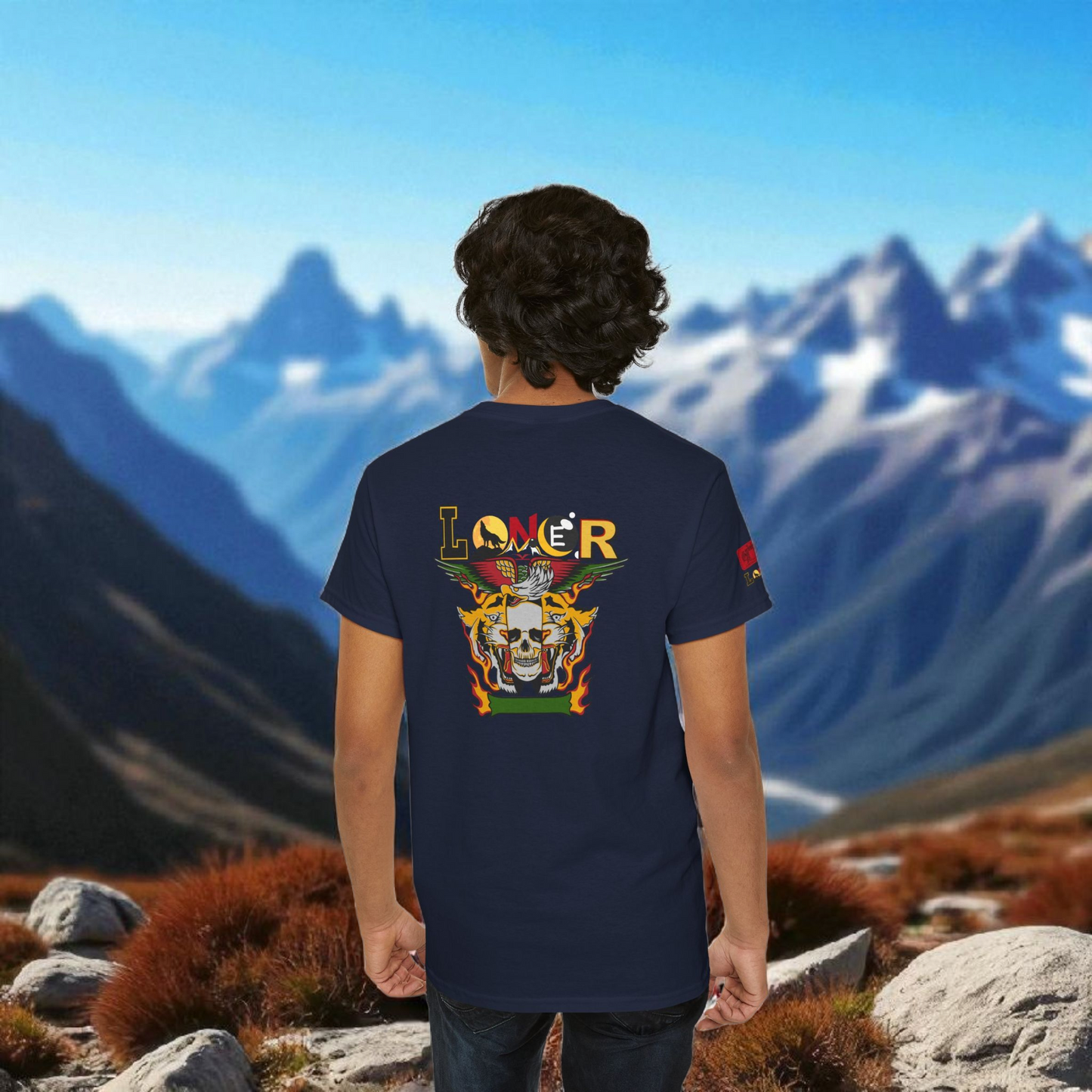Tiger Skull Graphic Tee, Wild Animal Print Shirt for Men and Women, Alternative Art