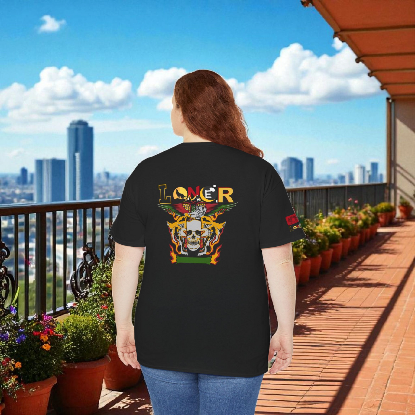 Tiger Skull Graphic Tee, Wild Animal Print Shirt for Men and Women, Alternative Art