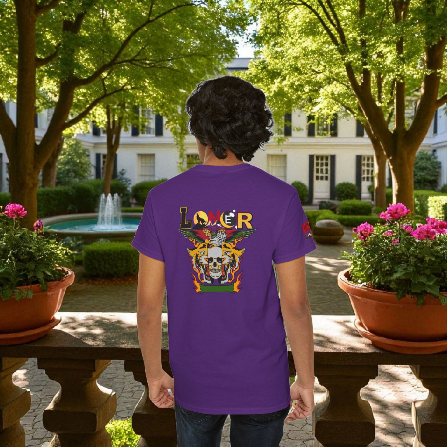 Tiger Skull Graphic Tee, Wild Animal Print Shirt for Men and Women, Alternative Art