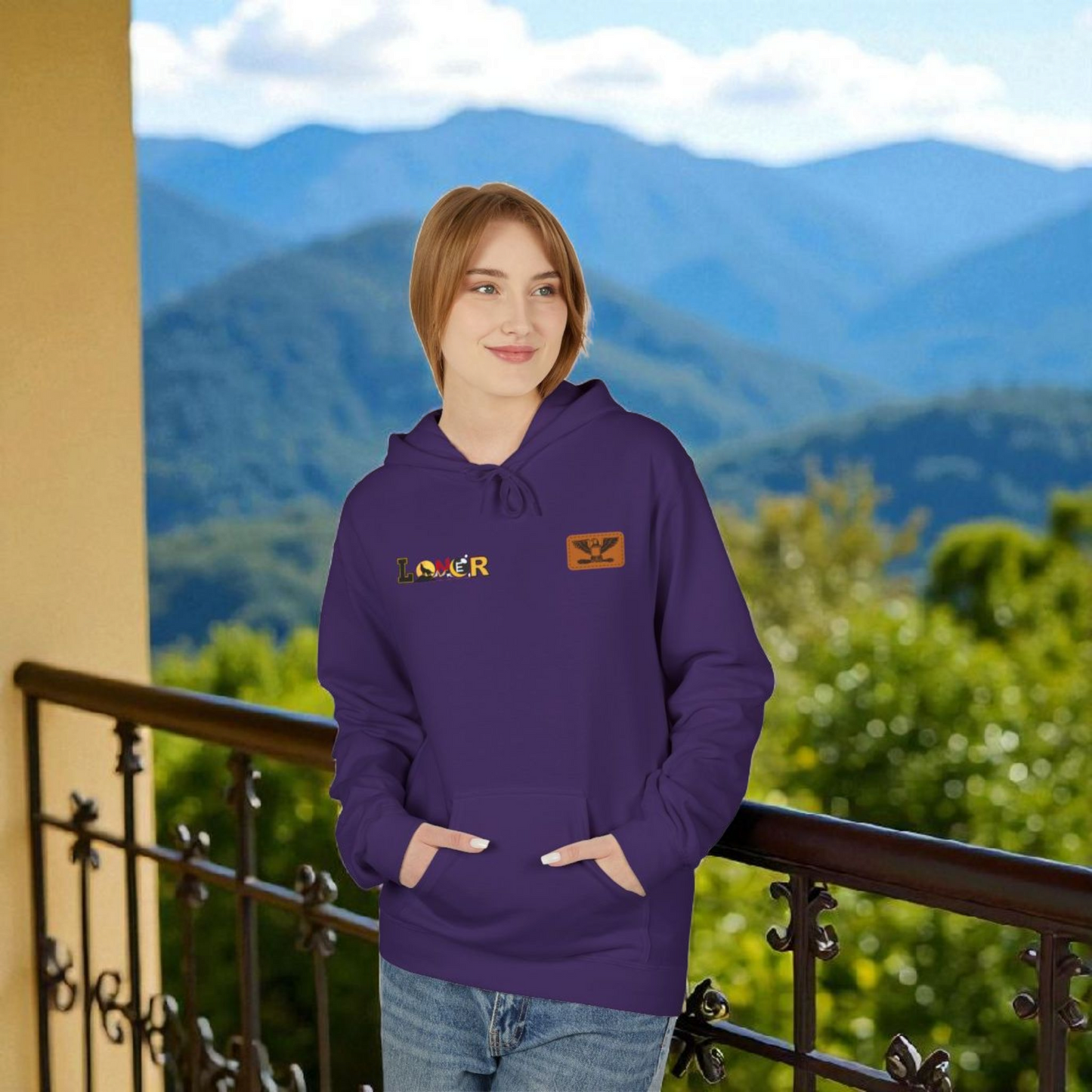 Tiger Graphic Hoodie, Lone Wolf Sweatshirt, Unisex Fleece Pullover, Softstyle, Cozy Animal Print