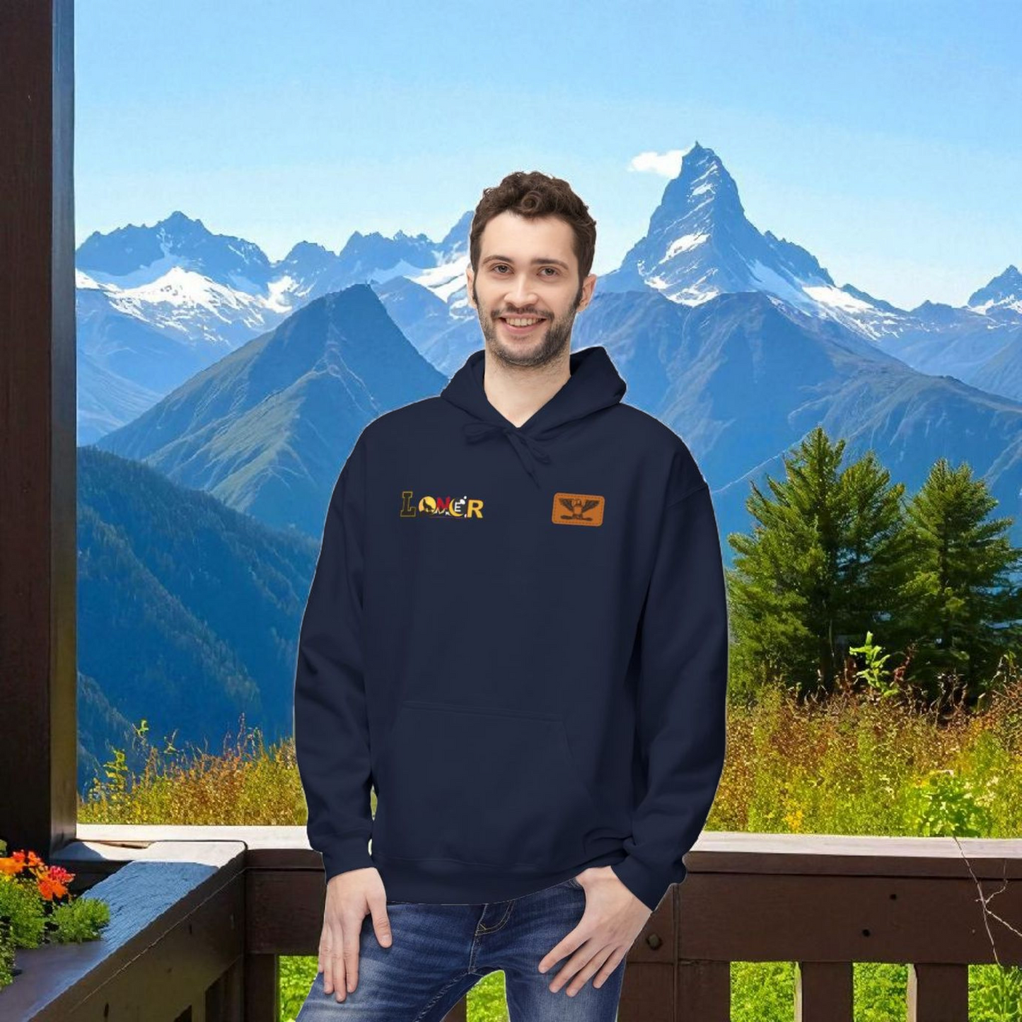 Tiger Graphic Hoodie, Lone Wolf Sweatshirt, Unisex Fleece Pullover, Softstyle, Cozy Animal Print