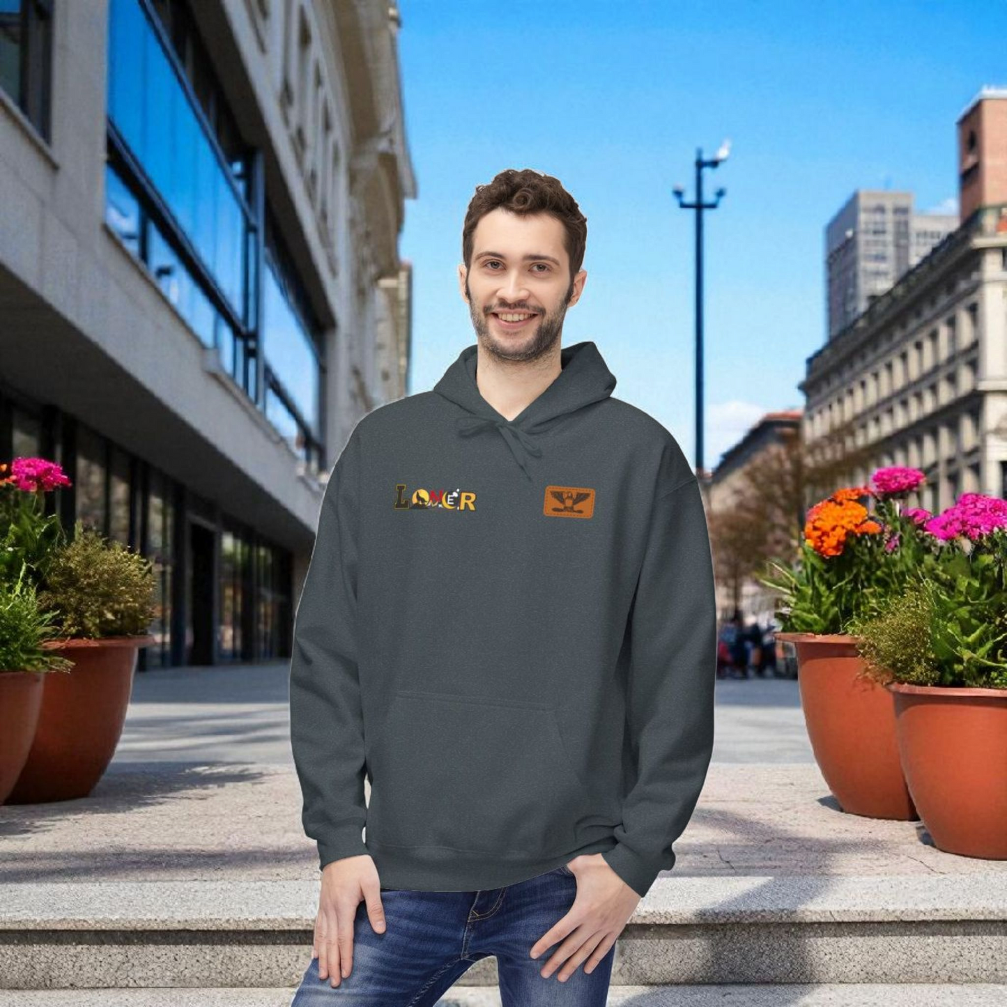Tiger Graphic Hoodie, Lone Wolf Sweatshirt, Unisex Fleece Pullover, Softstyle, Cozy Animal Print