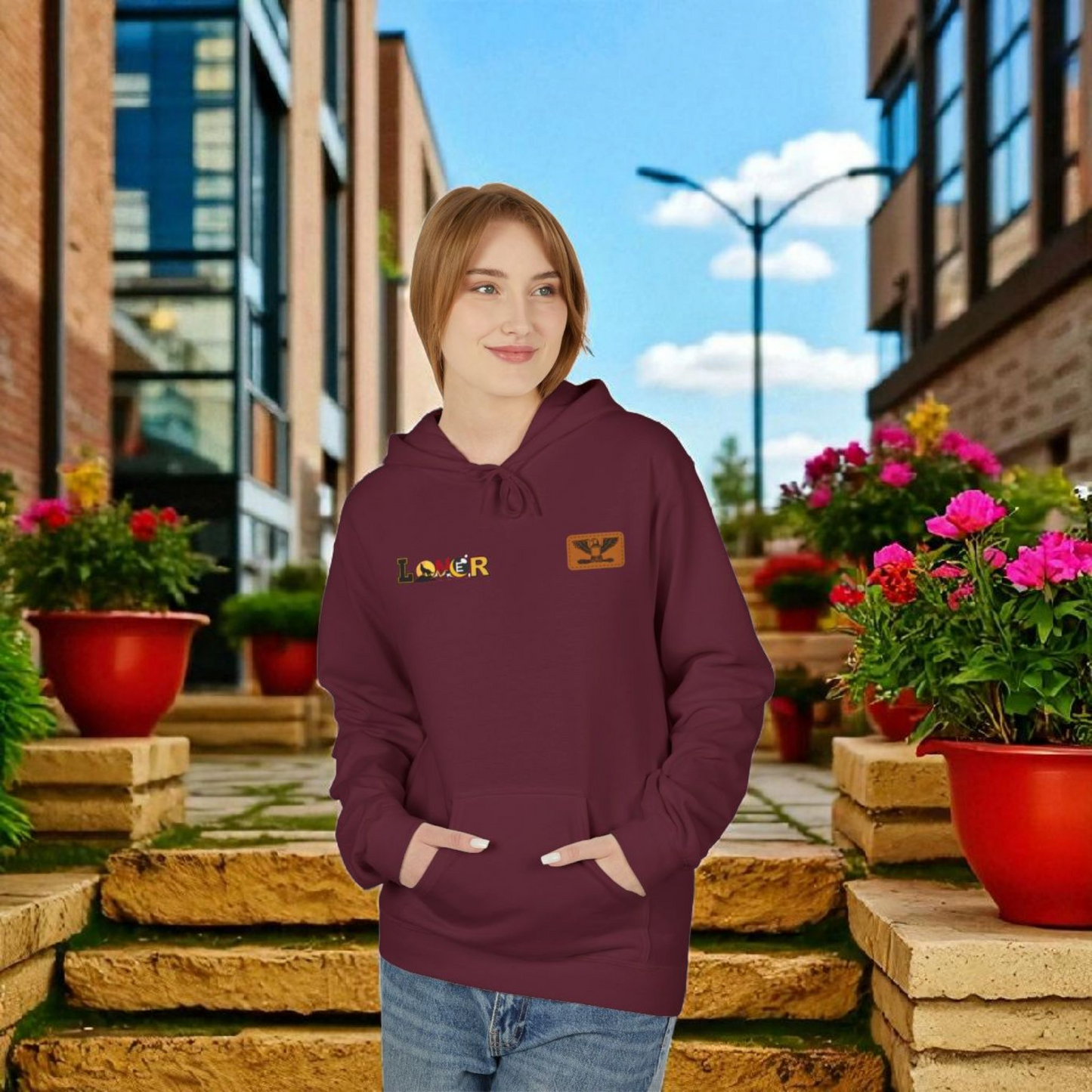 Tiger Graphic Hoodie, Lone Wolf Sweatshirt, Unisex Fleece Pullover, Softstyle, Cozy Animal Print