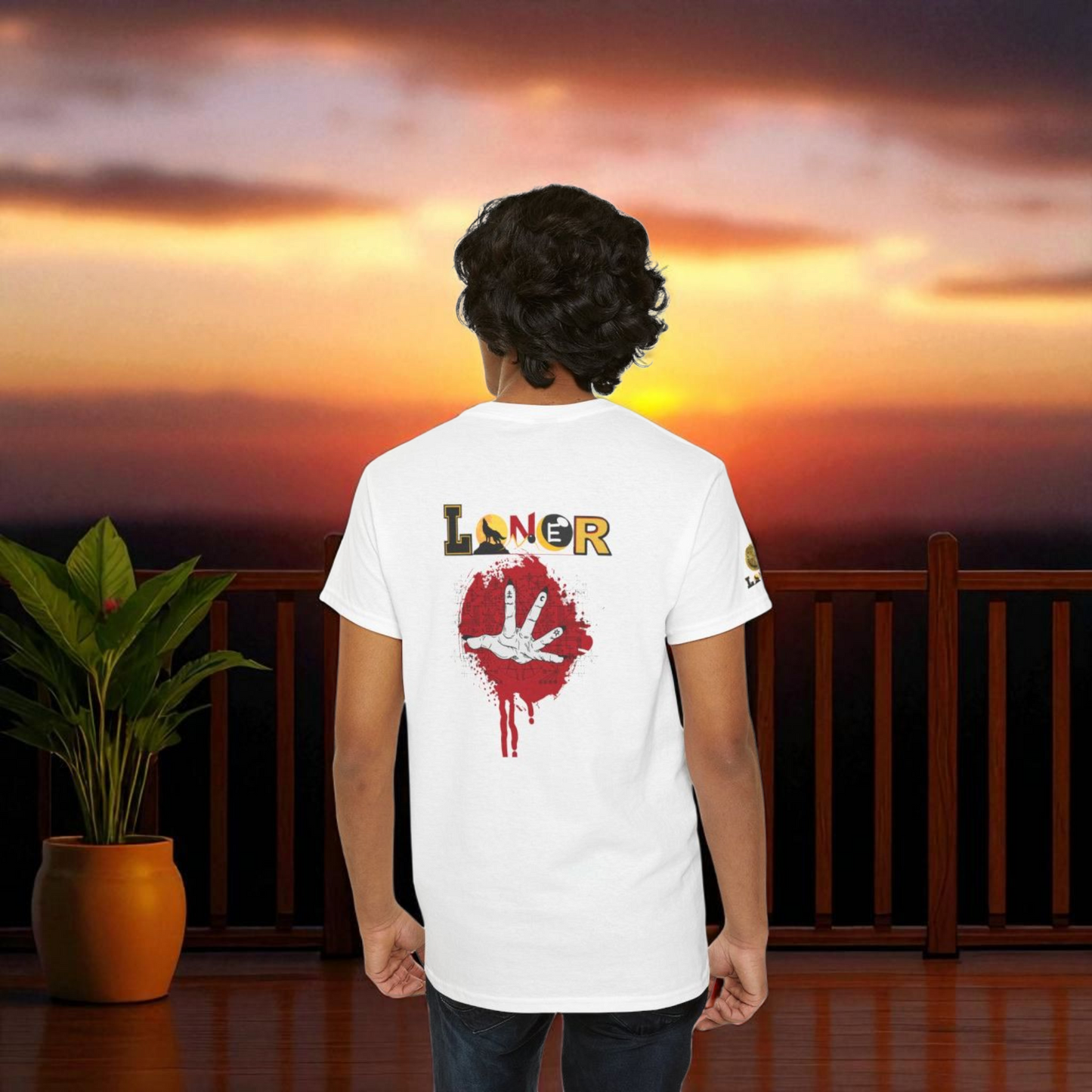 Mystical Hand Art Unisex Tee, Loner Themed Reaching Hand Graphic Shirt, Alternative clothing