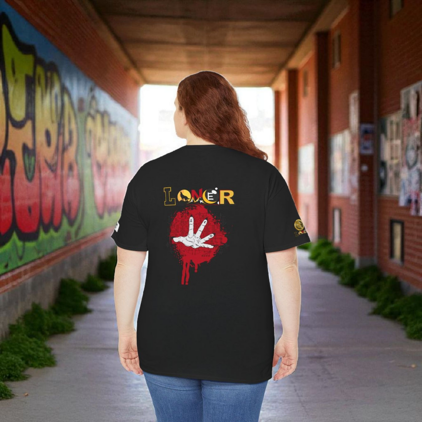 Mystical Hand Art Unisex Tee, Loner Themed Reaching Hand Graphic Shirt, Alternative clothing