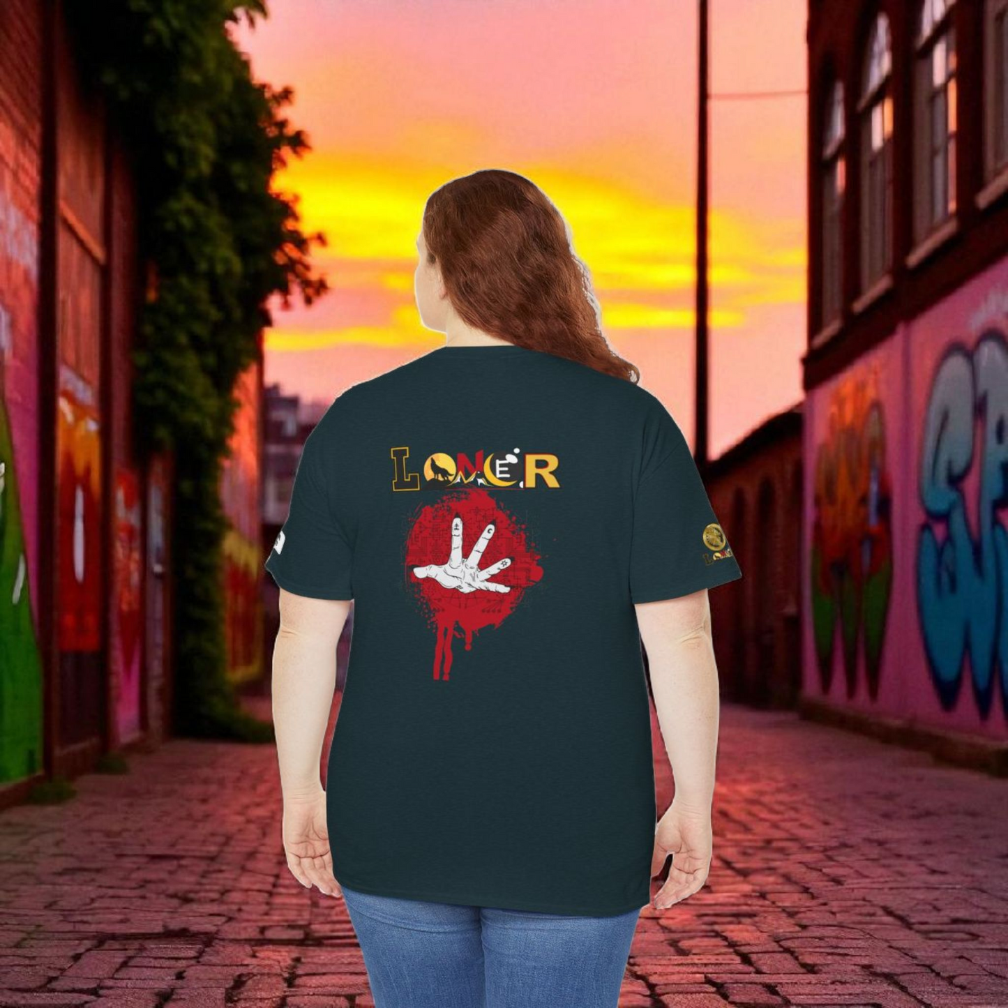 Mystical Hand Art Unisex Tee, Loner Themed Reaching Hand Graphic Shirt, Alternative clothing