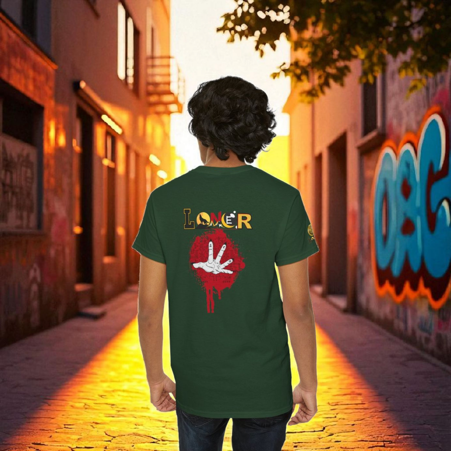 Mystical Hand Art Unisex Tee, Loner Themed Reaching Hand Graphic Shirt, Alternative clothing
