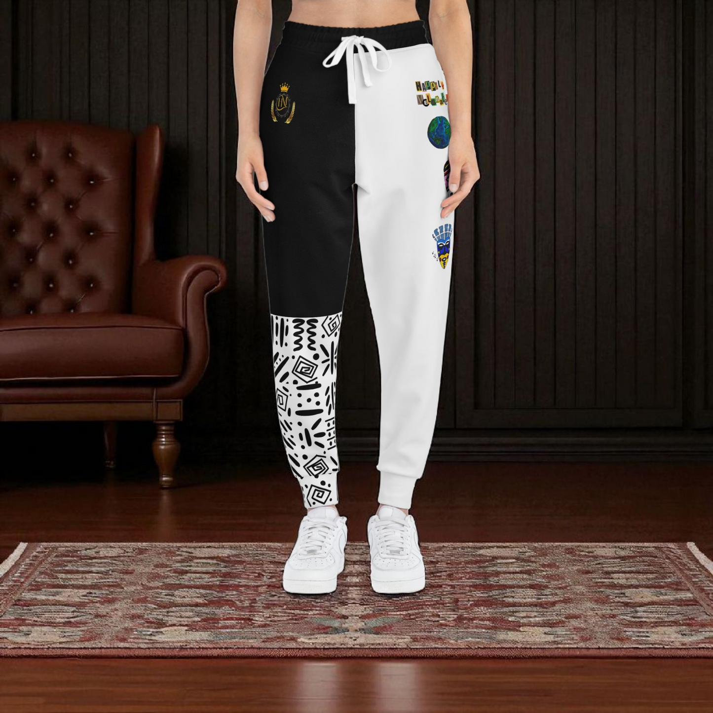 Handcrafted Afro Music Cartoon Art Unisex Joggers
