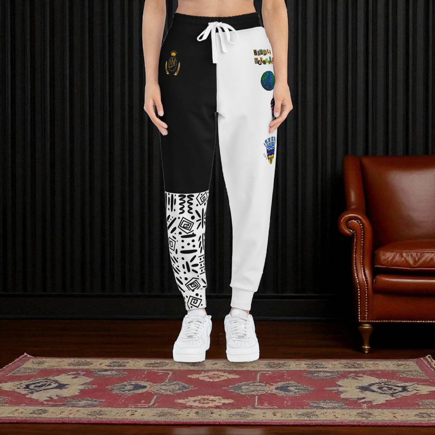 Handcrafted Afro Music Cartoon Art Unisex Joggers