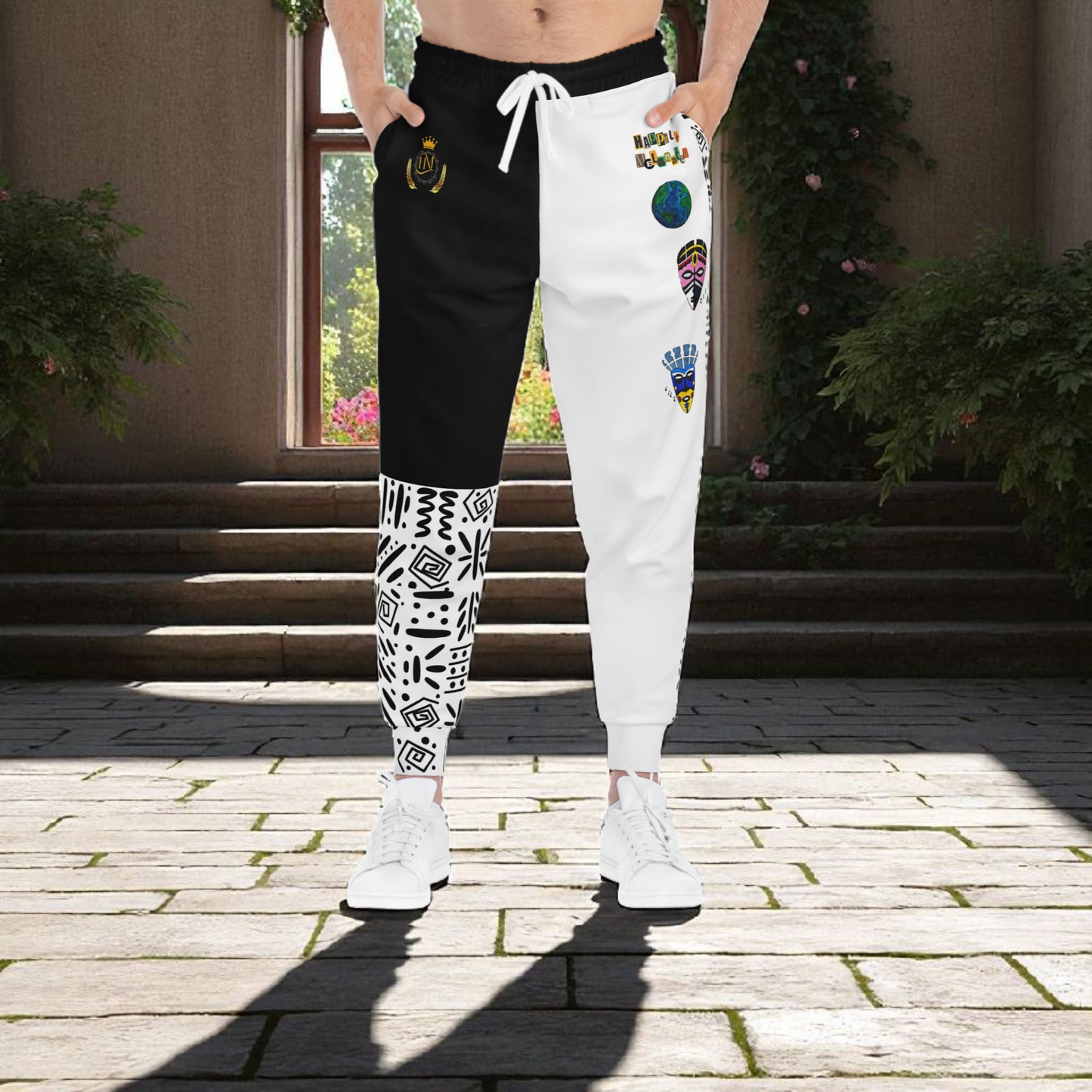Handcrafted Afro Music Cartoon Art Unisex Joggers