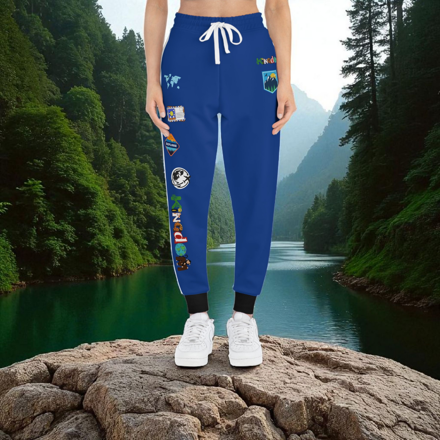 Graphic Travel-Inspired Athletic Unisex Joggers | Casual Fitness Pants