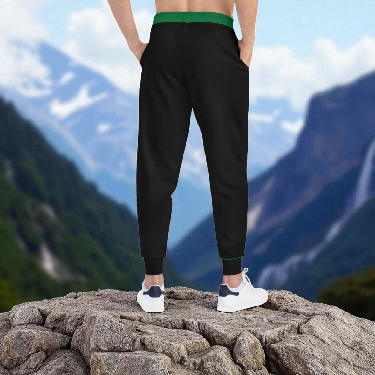 Graphic Travel-Inspired Athletic Unisex Joggers, Casual Fitness Pants