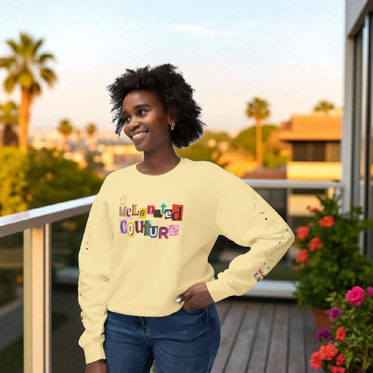 Galaxy Art Unisex Sweatshirt, Handcrafted Space Design