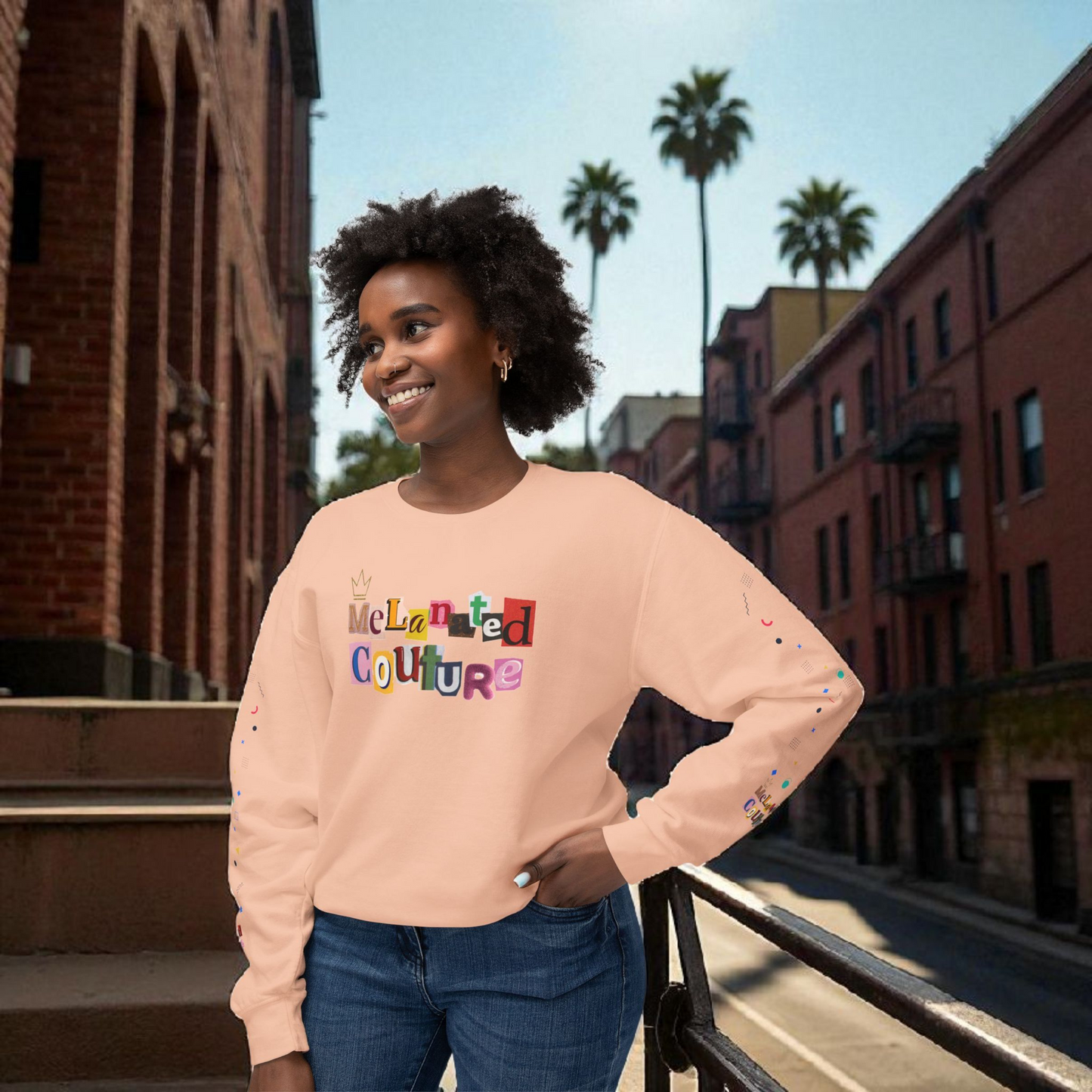Galaxy Art Unisex Sweatshirt, Handcrafted Space Design