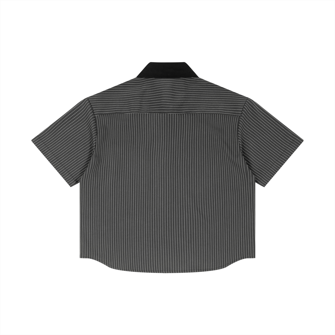 Jazz Singer, Jazz Band Graphic Unisex Striped Boxy Contrast Collar Shirt
