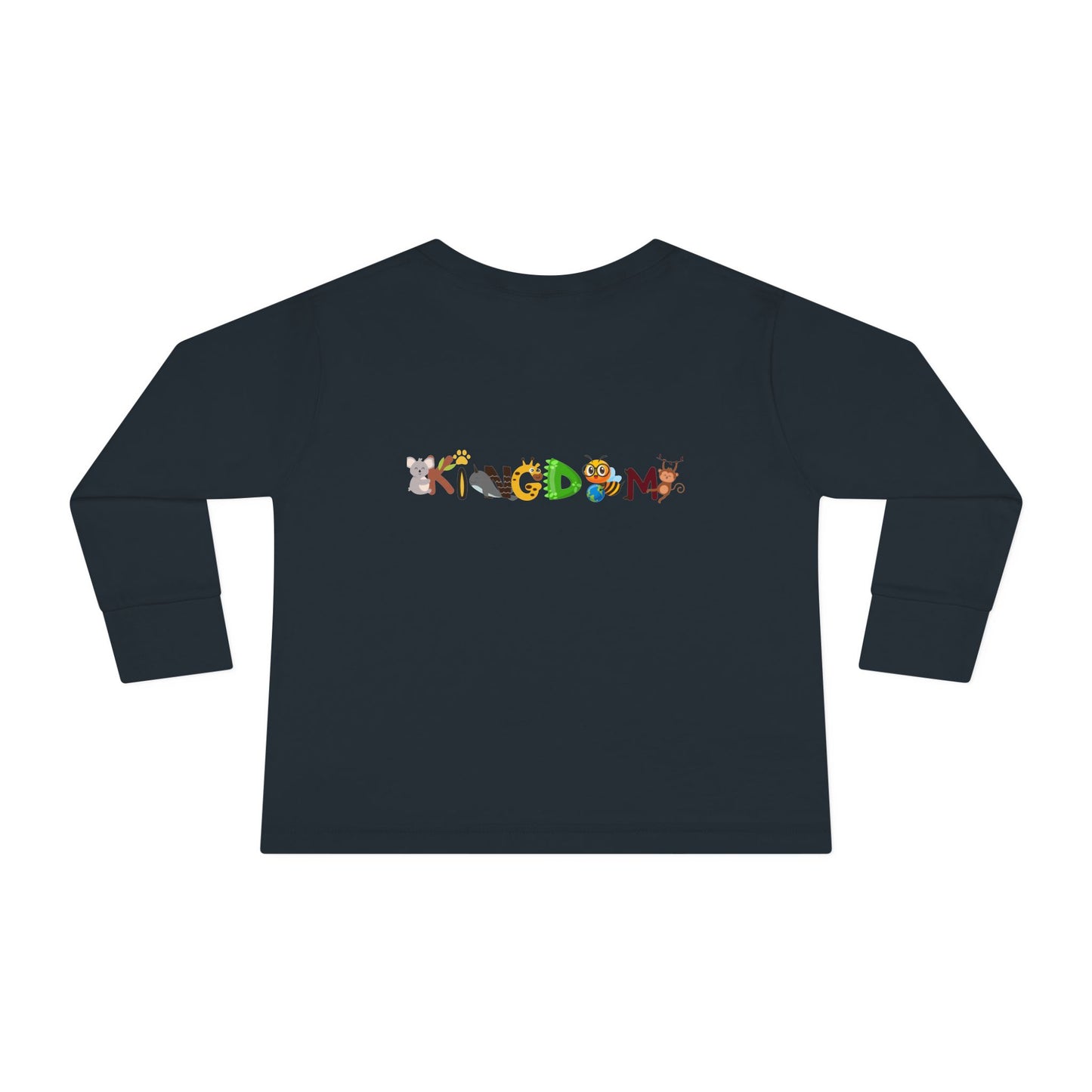 Jungle Animal Toddler Long Sleeve Tee, Kids Safari Shirt, Graphic Wildlife Top for Children